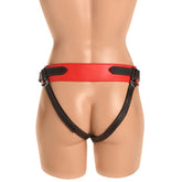 Horny Devil Strap-on Harness Red